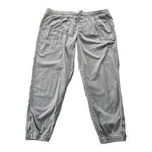 Sonoma Elastic Waist Ankle Zip Drawstring Pants Size XXL Utilitarian Gorpcore